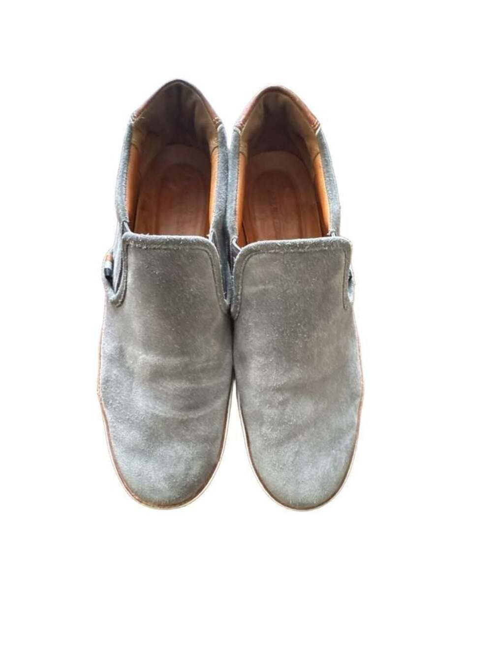 Allen Edmonds Alpha Grey Suede Slip-On Sneaker Loafer Allen Edmonds Alpha Men's